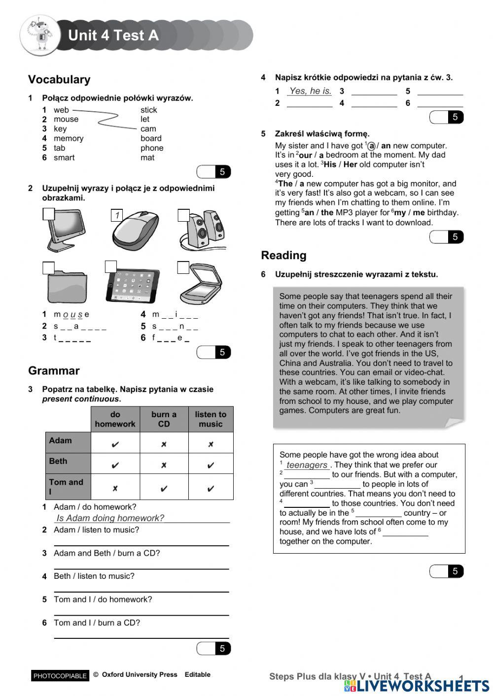Steps Plus 5 Unit 4 Interactive Worksheet Live Worksheets steps-plus-5-unit-4-interactive-worksheet-live-worksheets