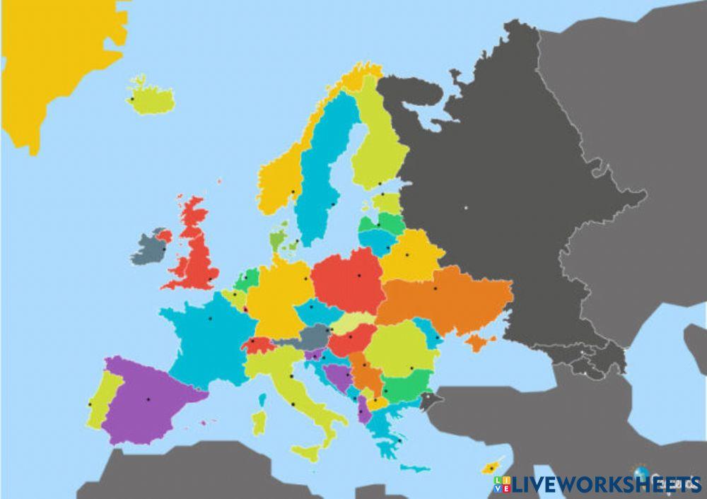 Mapa mudo EUROPA