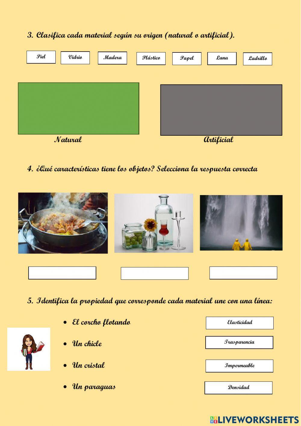 Los materiales y sus propiedades