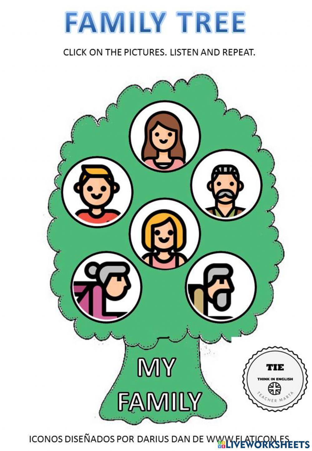 Free Printable Preschool Worksheets Family Tree