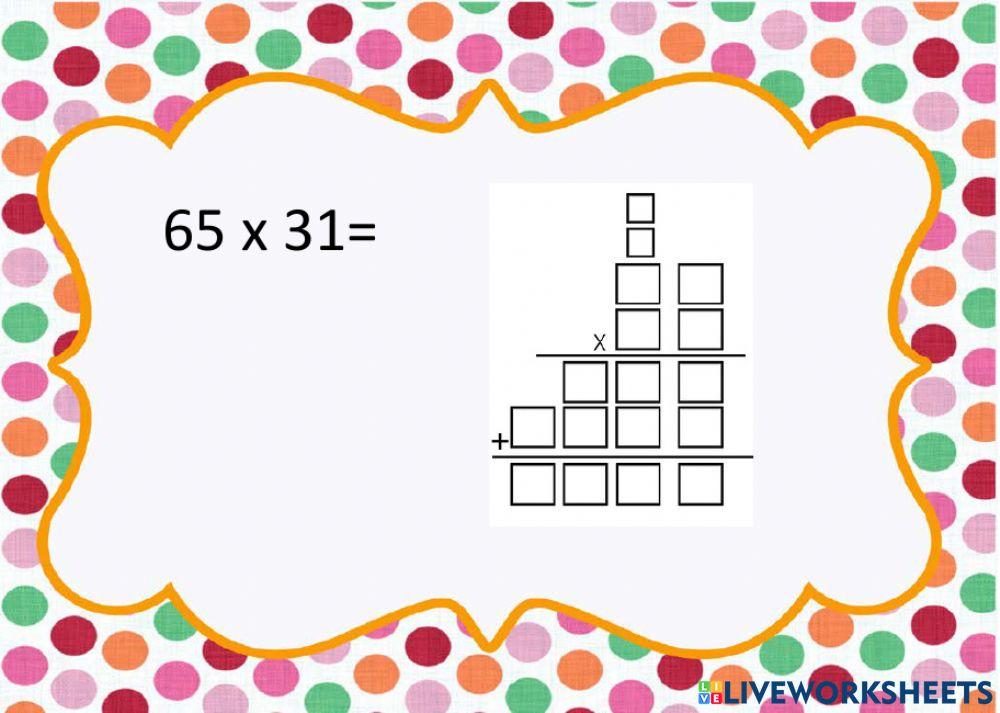 Lattice multiplication