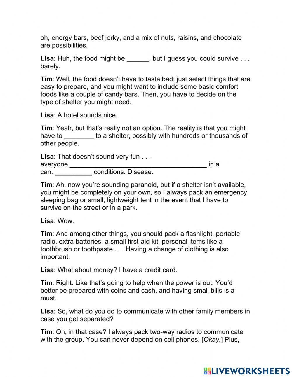 listening practice week 8