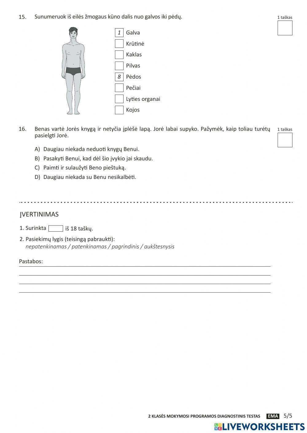 Diagnostinis pasaulio pažinimo testas