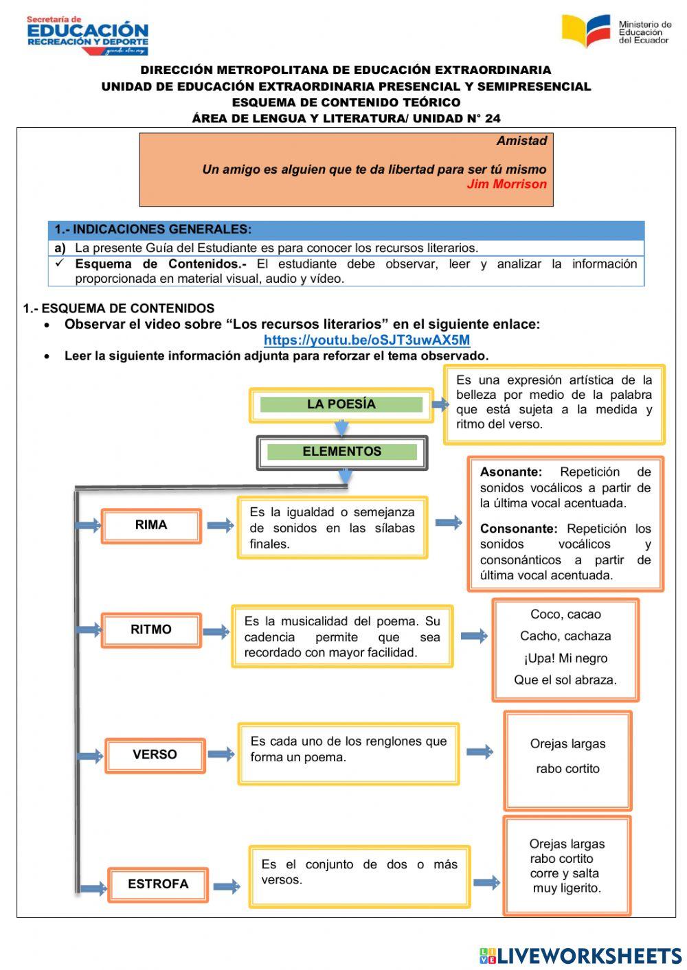 Lengua y Literatura Unidad 24