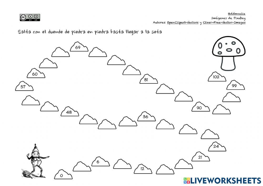 Lleva el duende hasta la seta