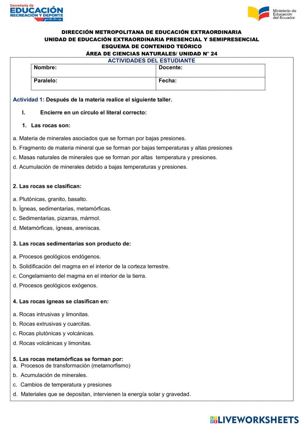 Ciencias Naturales Unidad 24