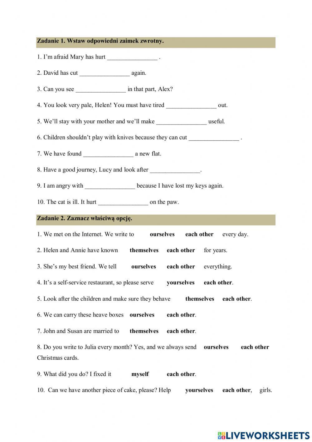 Reflexive pronouns Reflexive pronouns