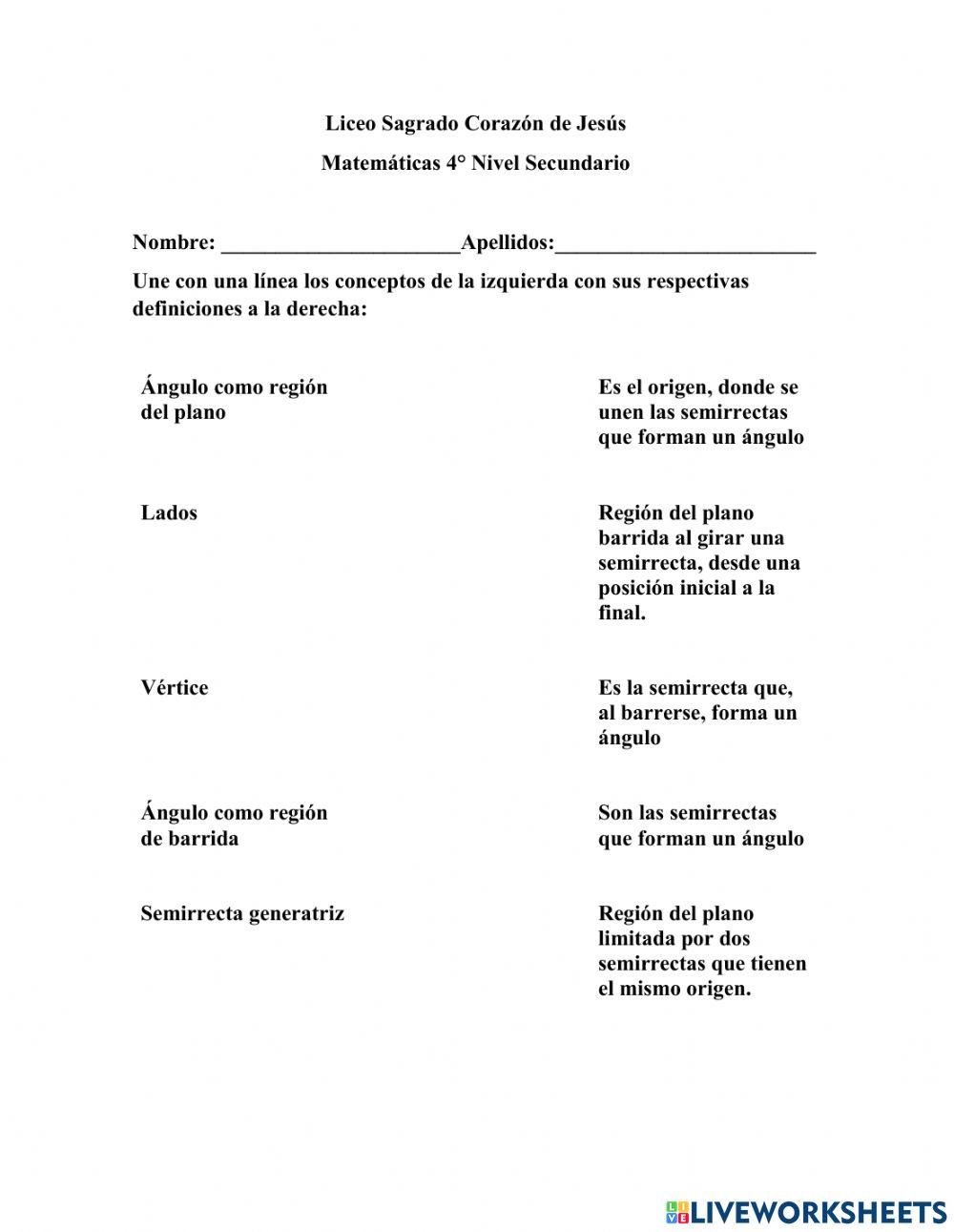 El ángulo El ángulo