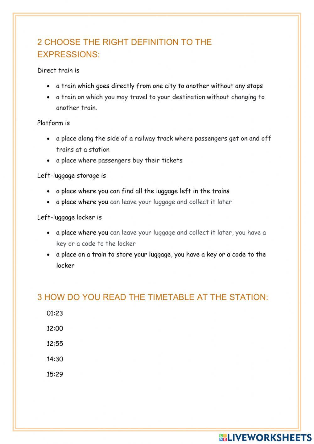 At the station ticket office