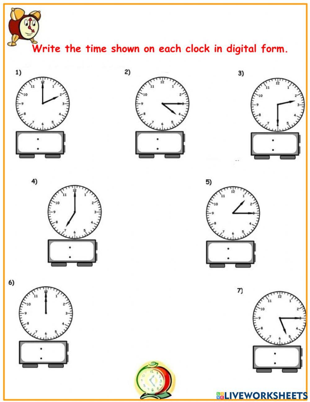 Time Review Worksheet 2 Time Review Worksheet 2