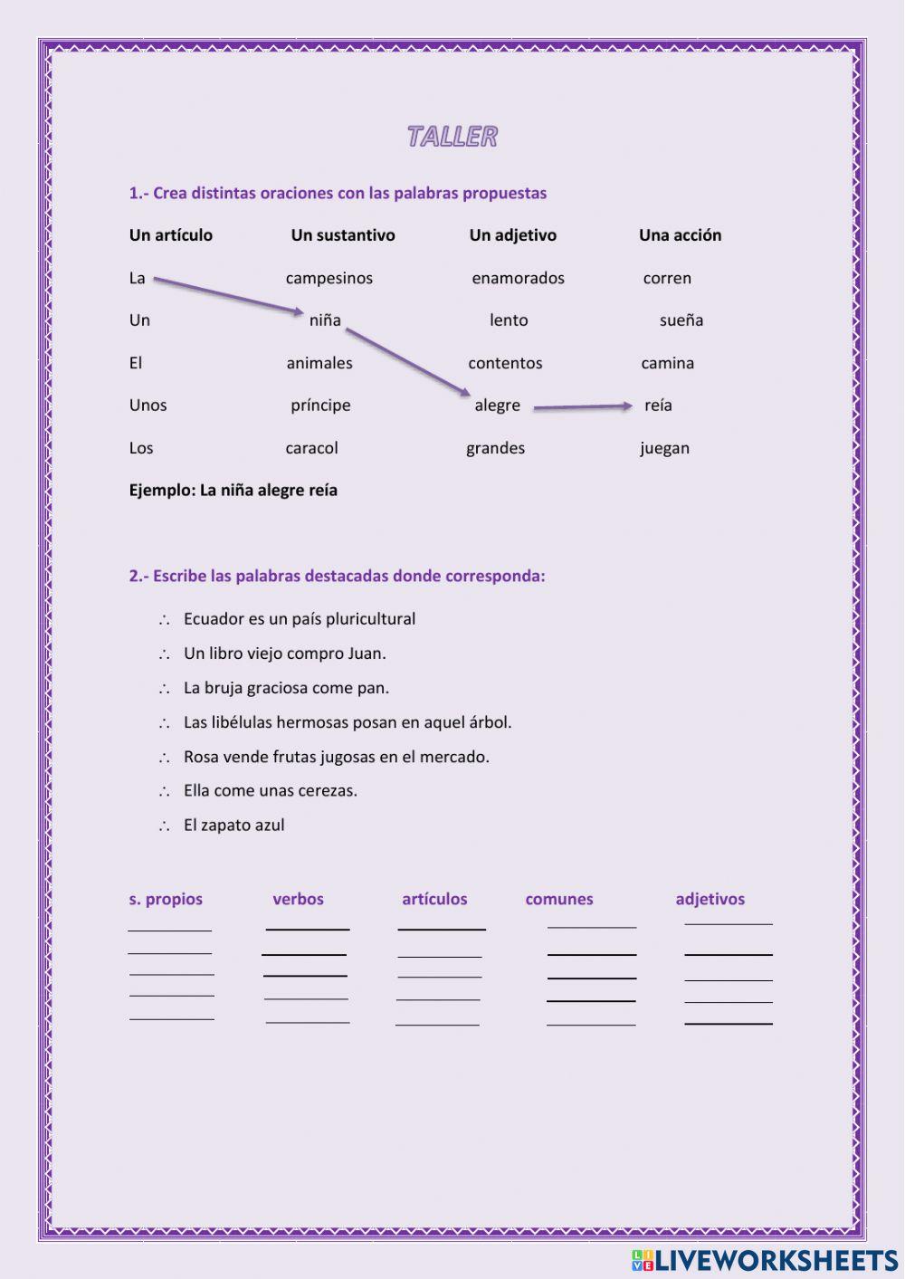 Estructuras gramaticales