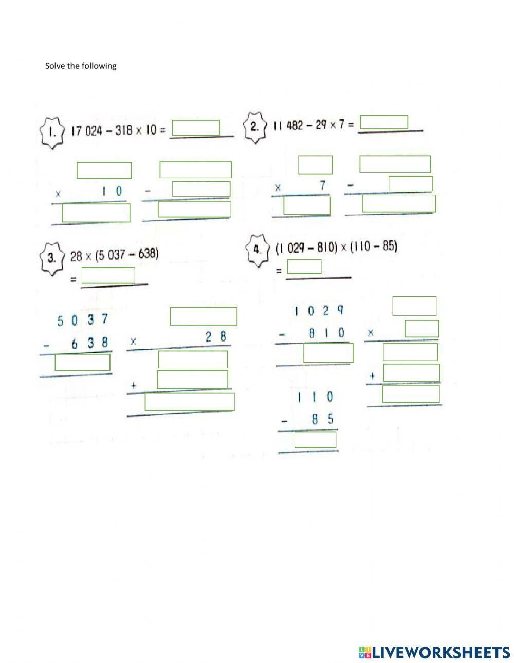 Mix operation year 5