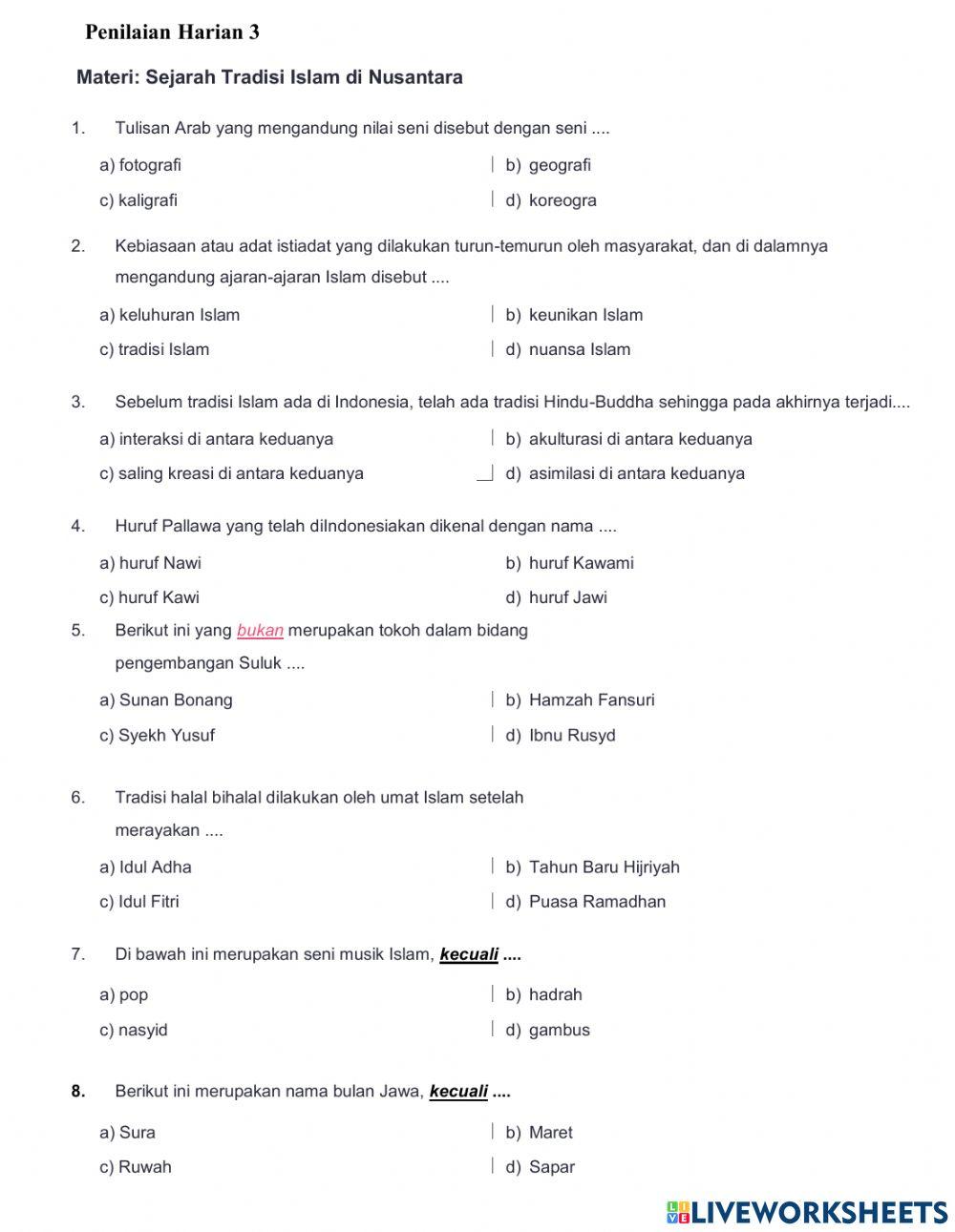 Tradisi Islam Nusantara