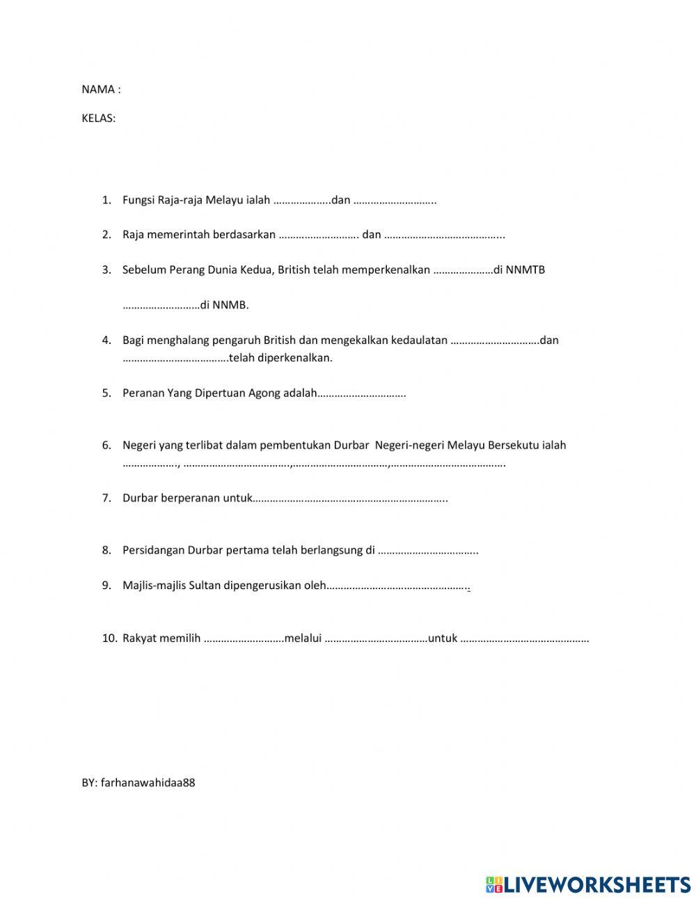 Sejarah tingkatan 5 bab 3