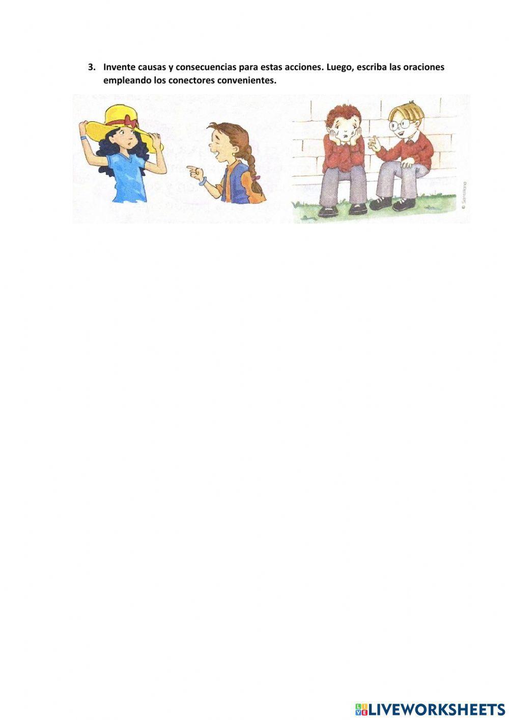 Conectores de causa y consecuencia