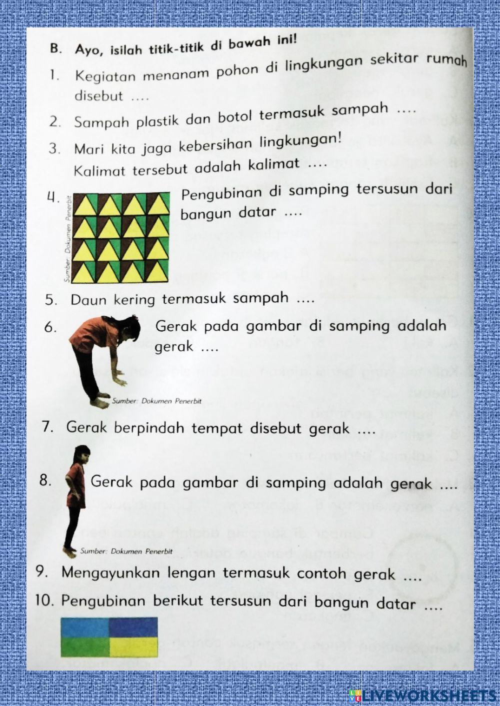 Ulangan Harian Tema 6 Subtema 2