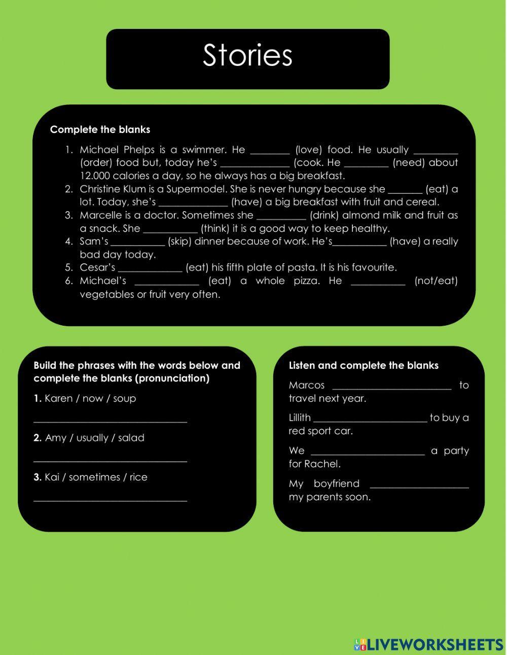 Present simple and continious