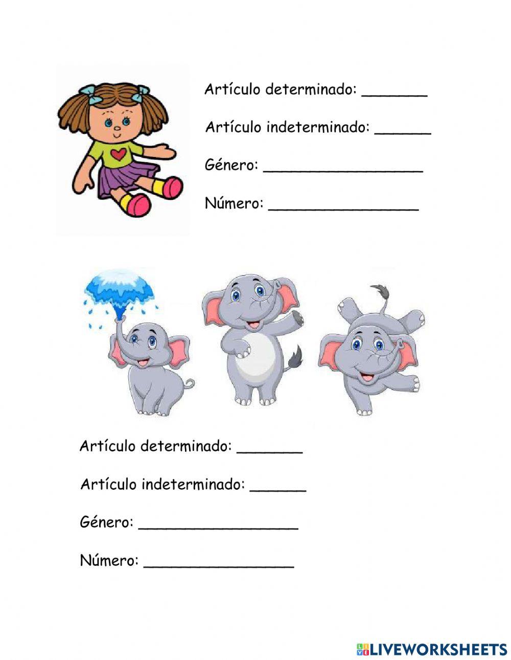 Artículos determinados e indeterminados