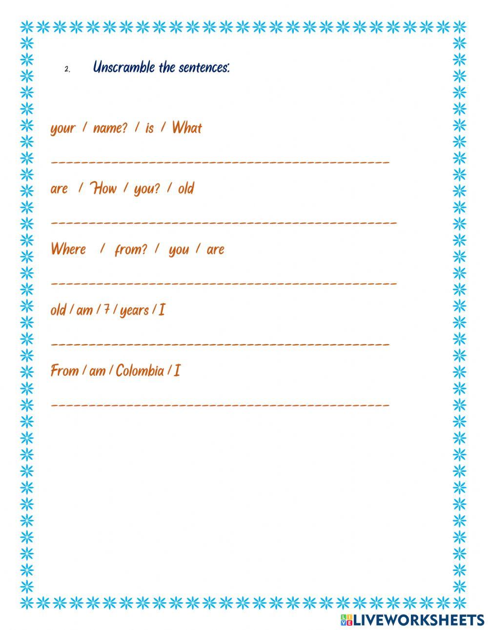 Personal information Personal information