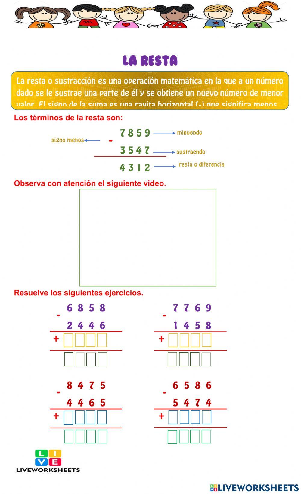 La suma y resta La suma y resta