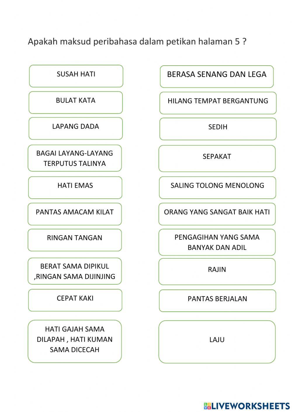 Peribahasa bm tahun 5