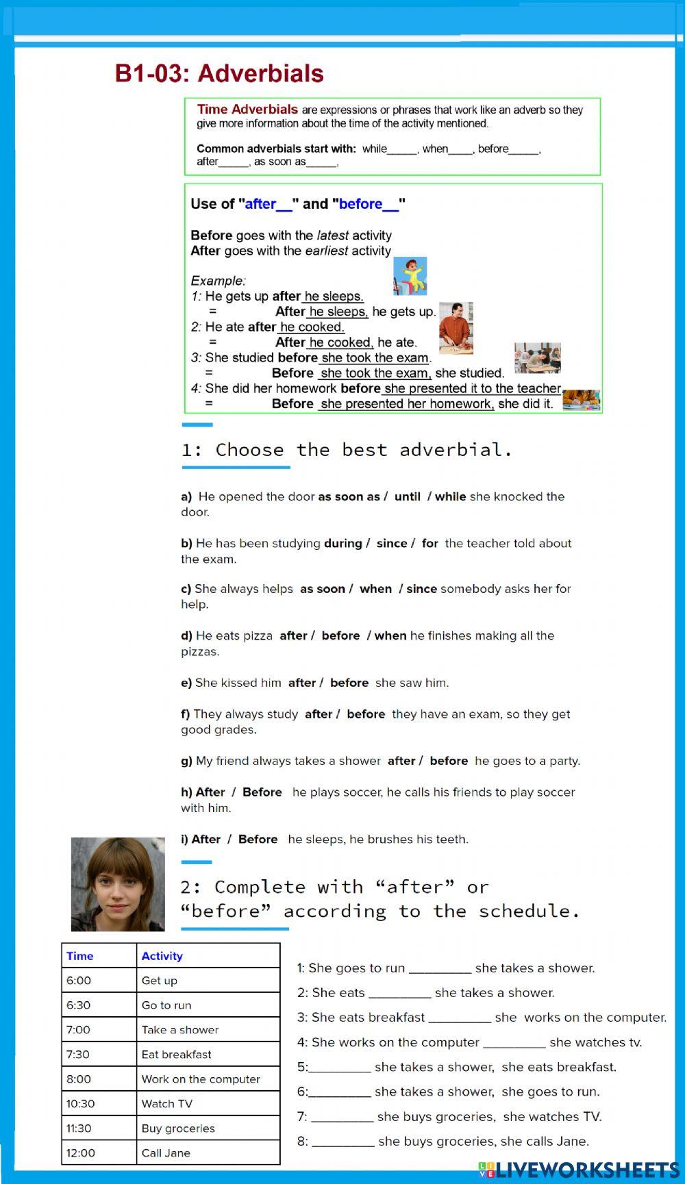 B1-03: Time adverbials