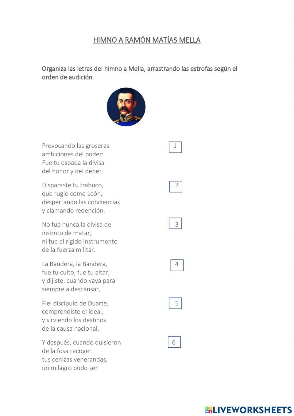 Himno a ramon matias mella