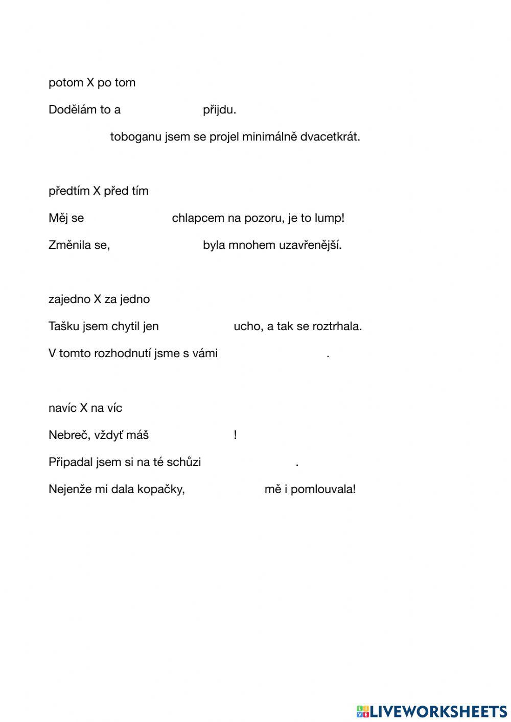 Příslovečné spřežky