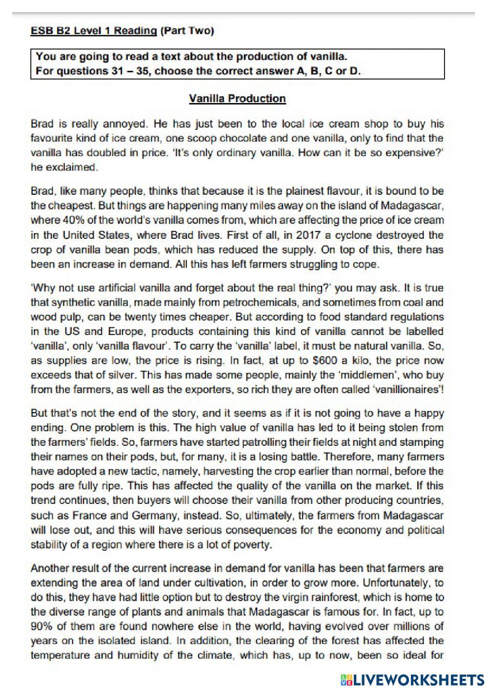 ESB B2 READING 2019A