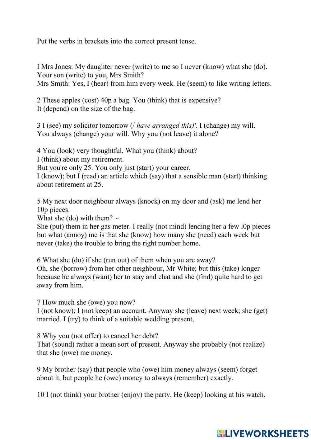 Present simple and continuous thomson czesc 2