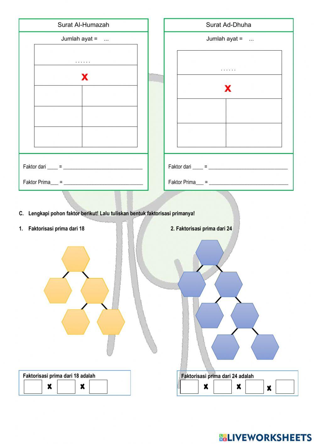 Faktor Prima & Faktorisasi Prima