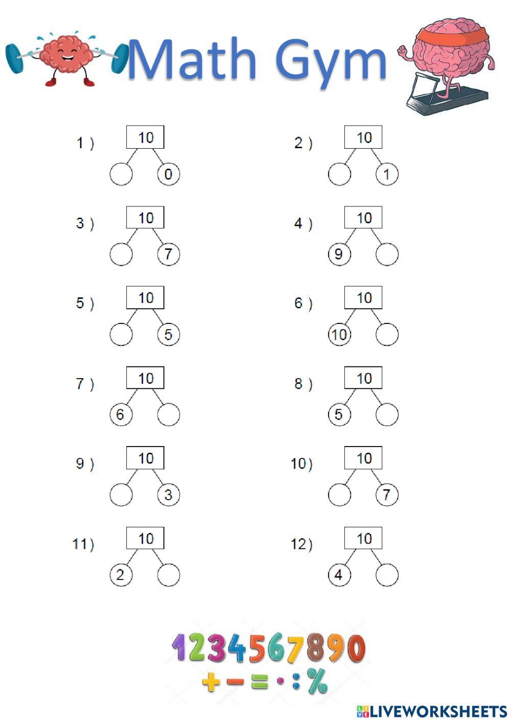 Number Bonds to 10 Branch