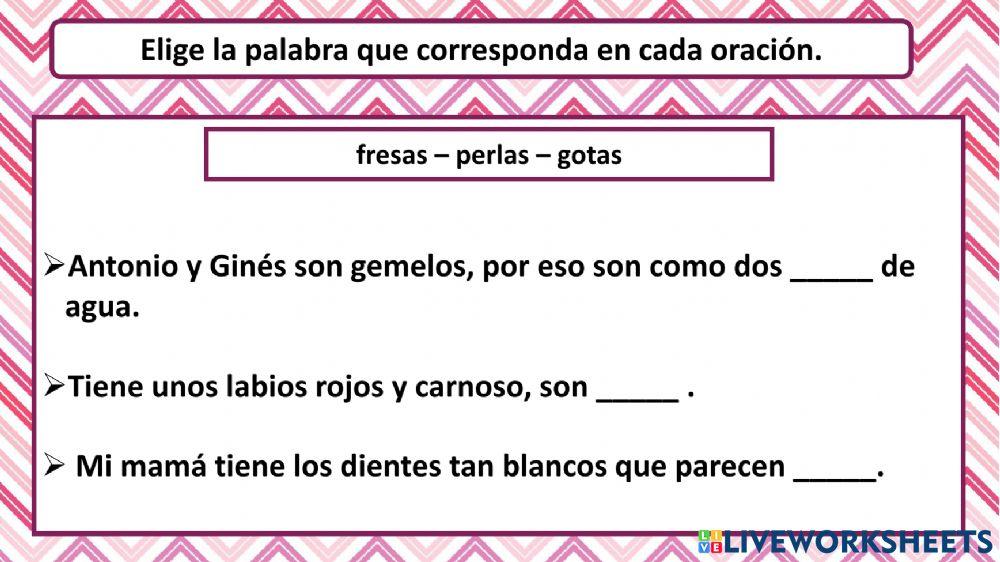 Arrastra y suelta la palabra adecuada para completar la frase