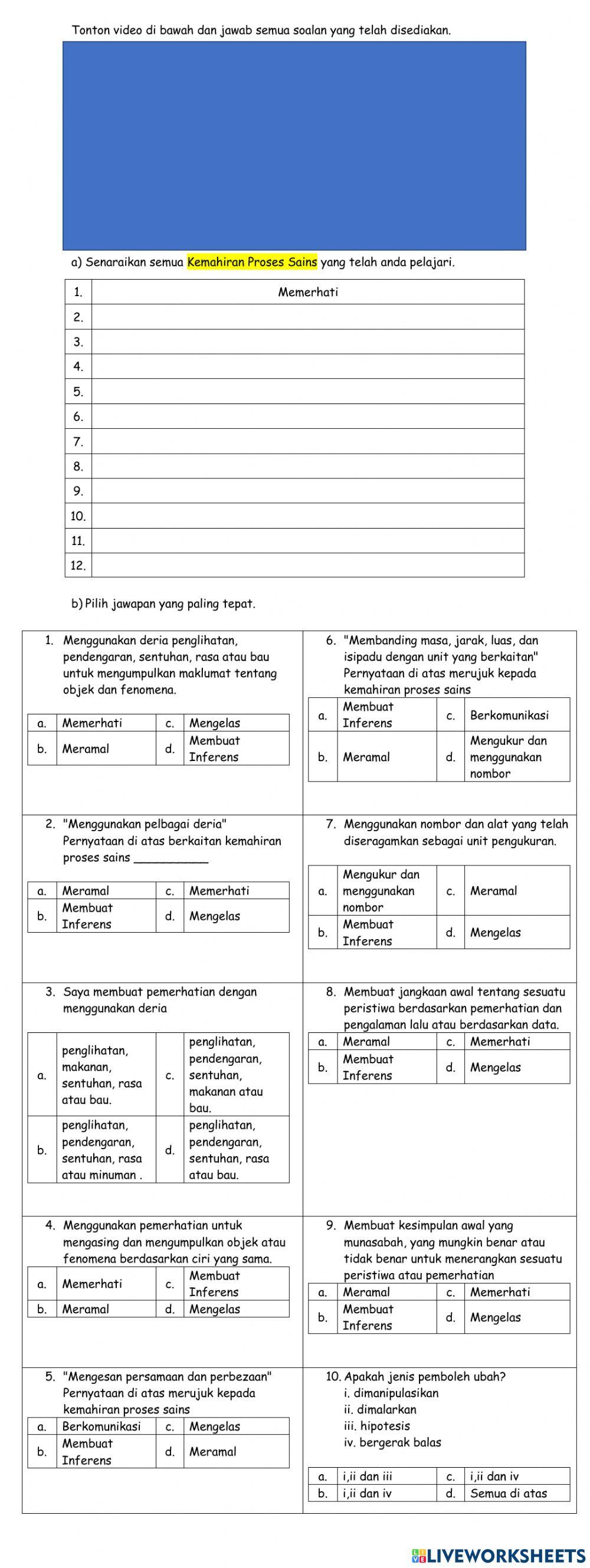 Kemahiran saintifik 5