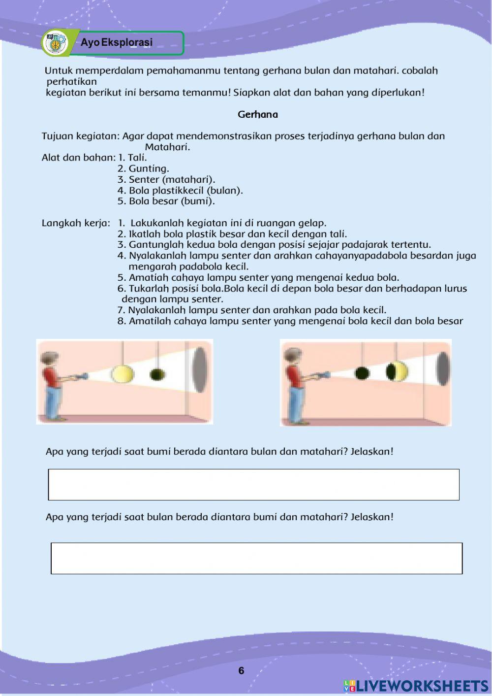 Gerhana Bulan dan Matahari