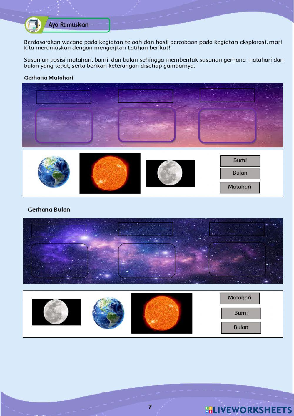 Gerhana Bulan dan Matahari