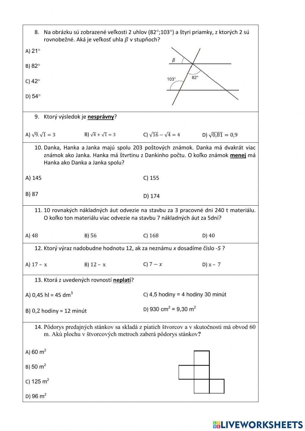 Prijímacie skúšky 2019-priemyslovka