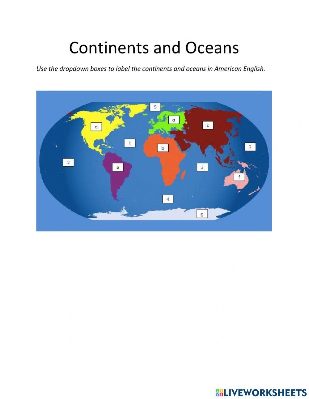 Continents & Oceans American English