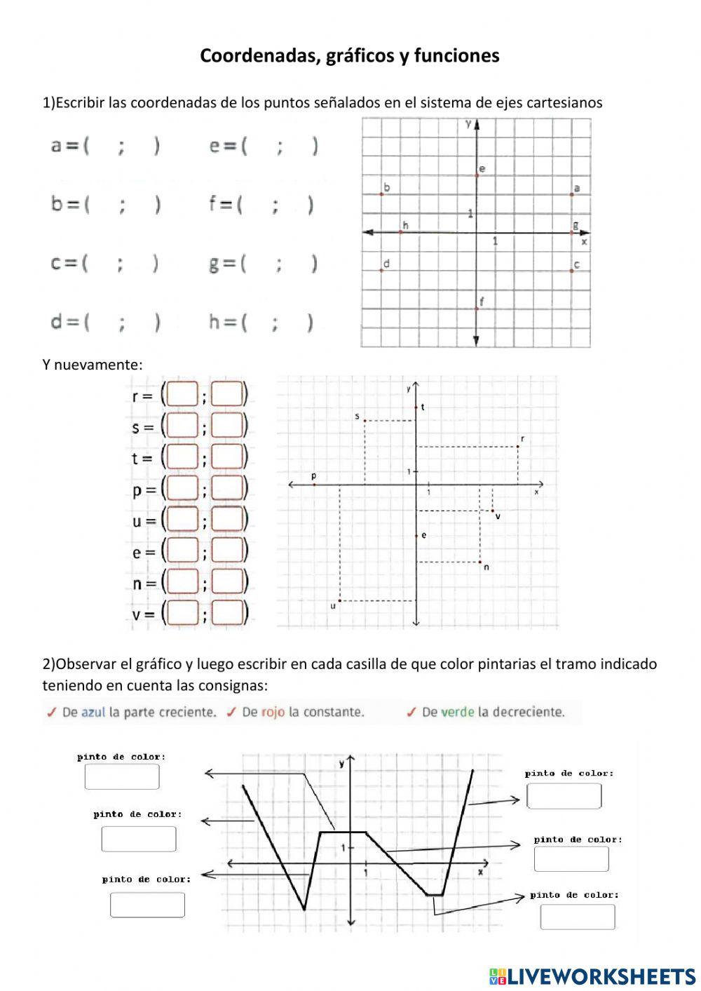 Coordenadas y funciones