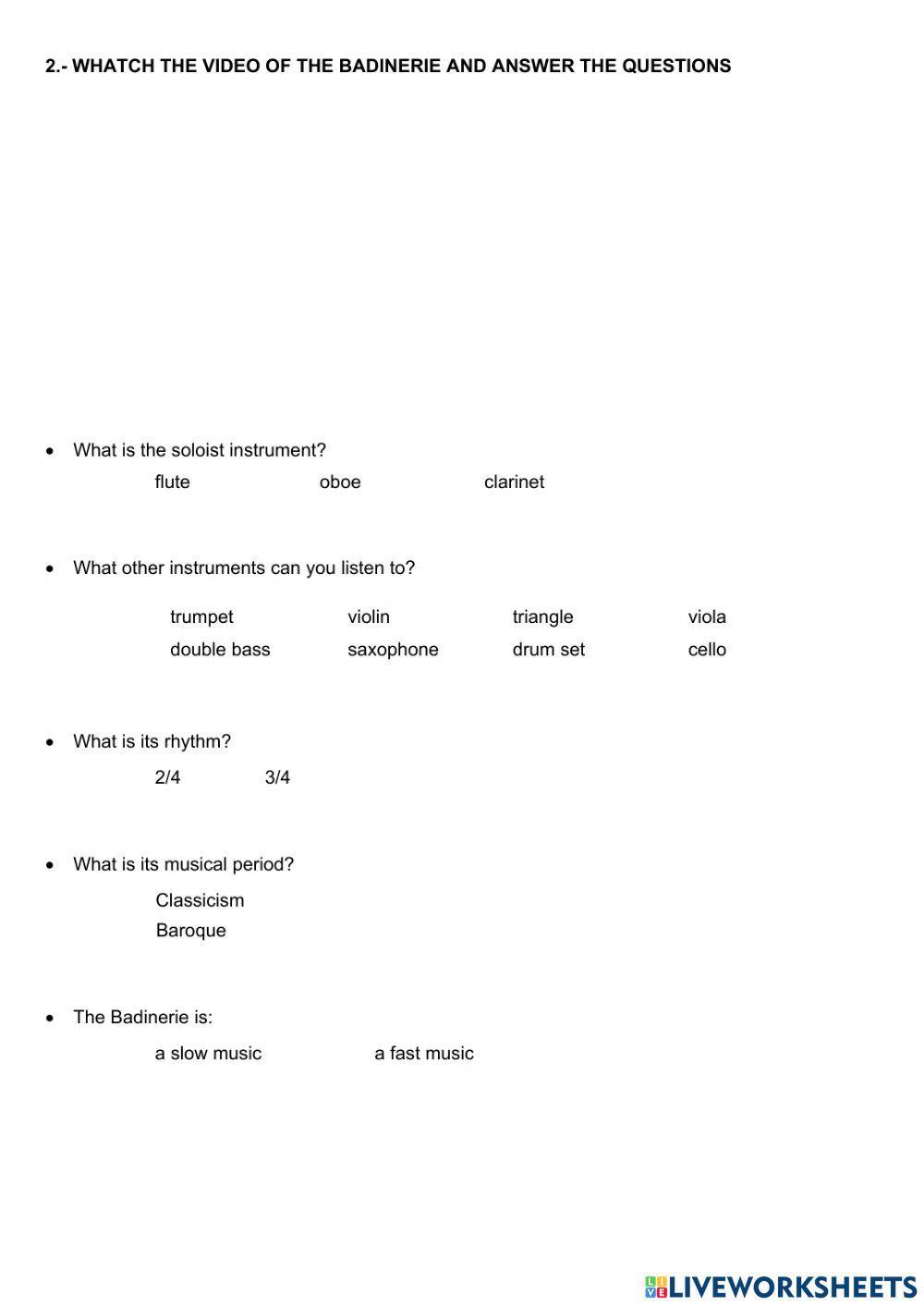 The Baroque and Classical periods in Music