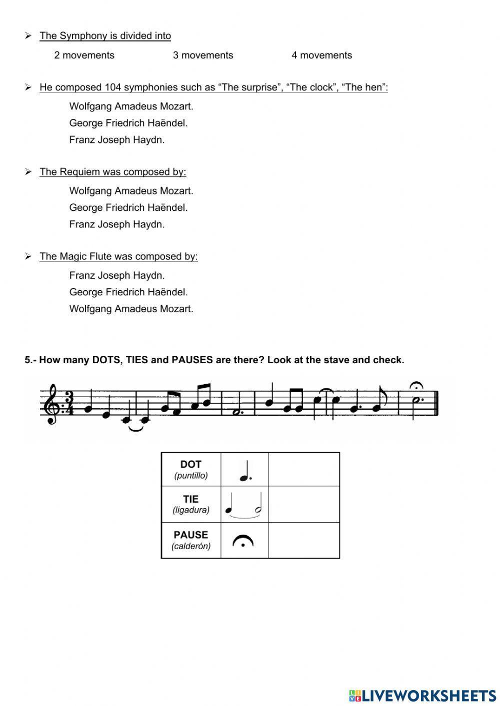 The Baroque and Classical periods in Music