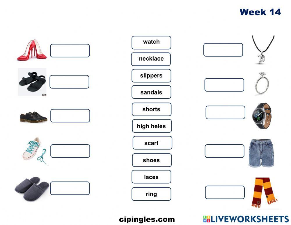 Verbs and Clothes Week 14