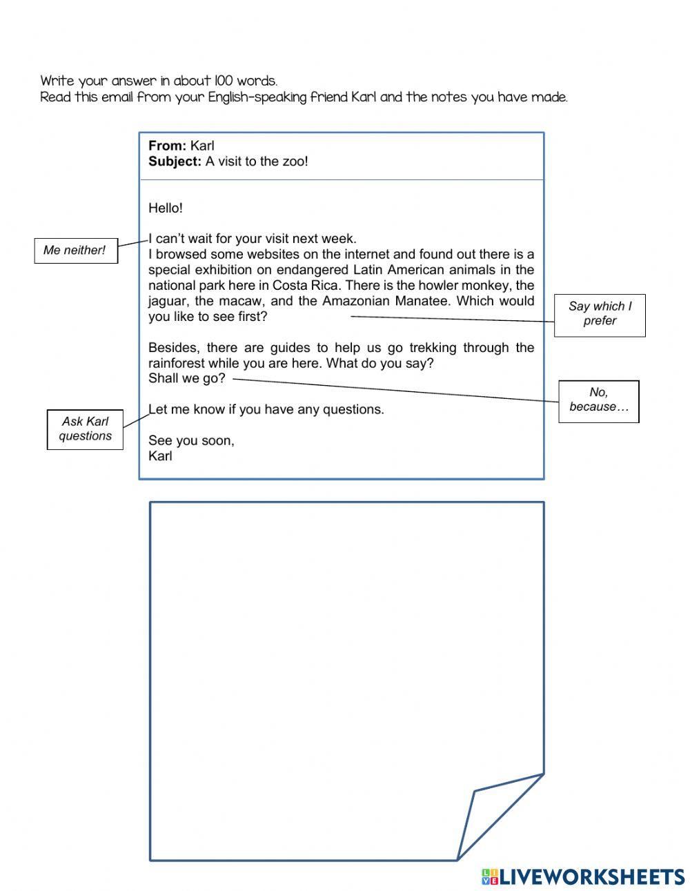 RD and WR practice KET-PET