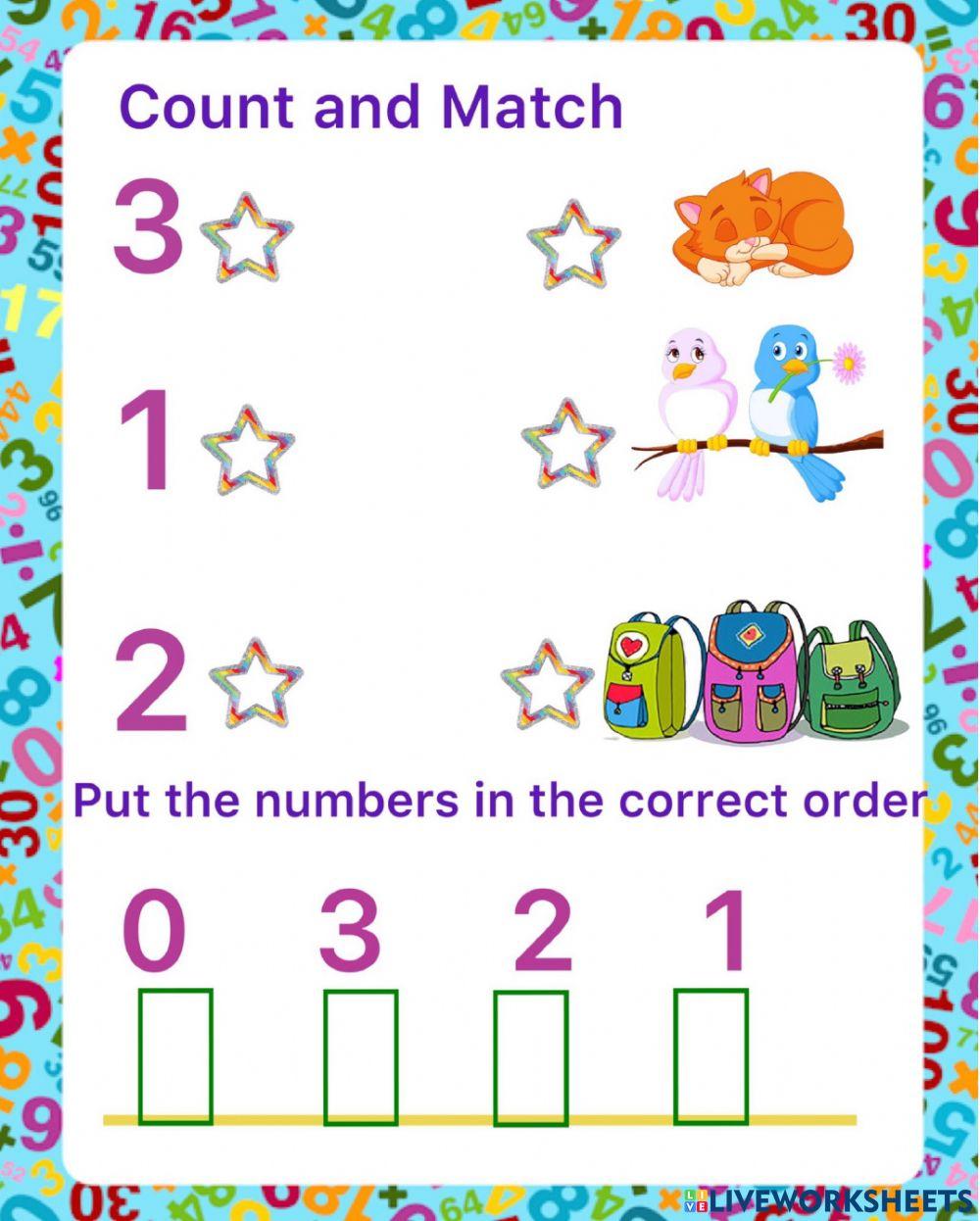 Review Numbers from 1 to 3
