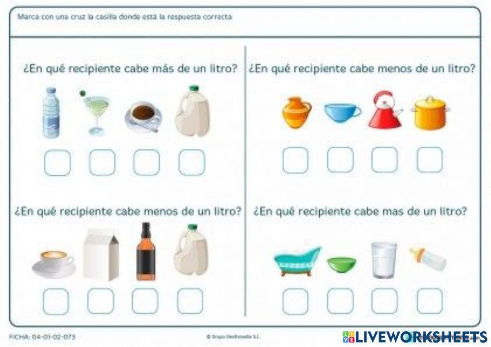Comparación de capacidad