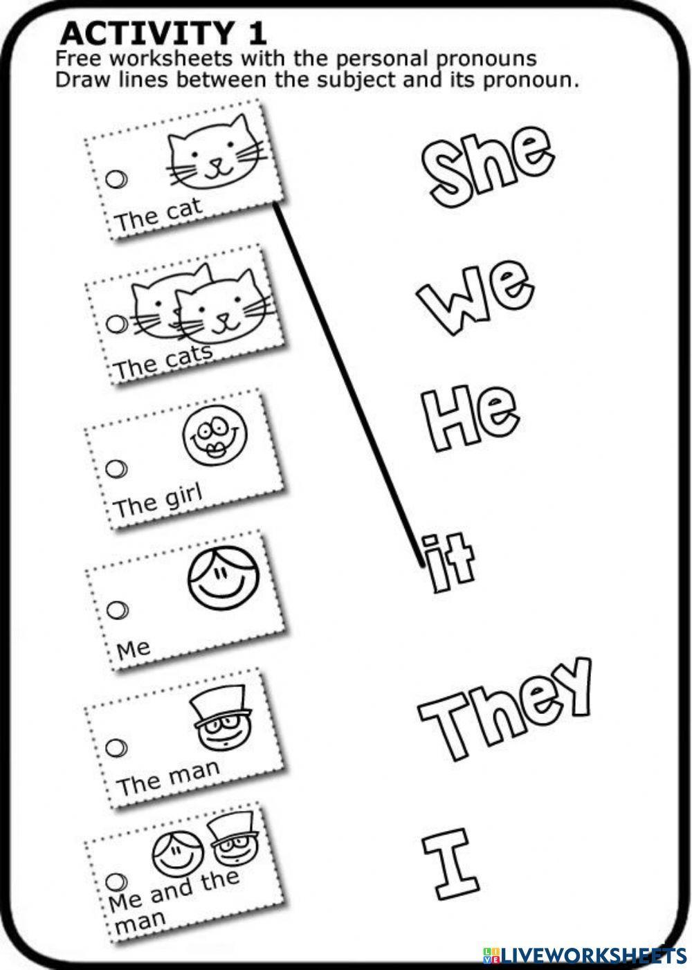 The personal pronouns