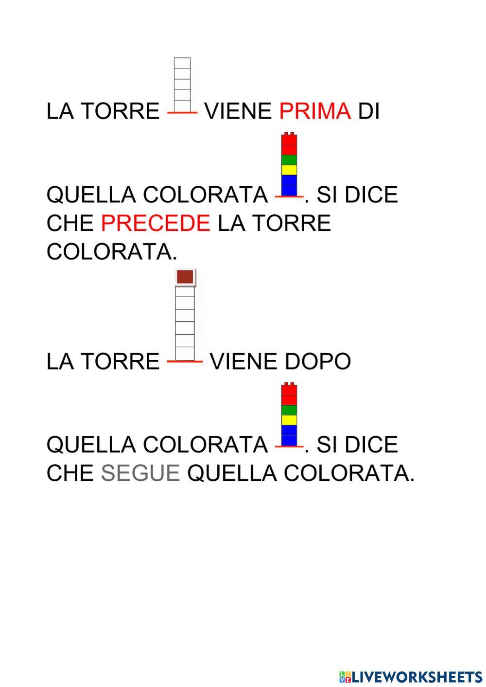 Precedente e successivo