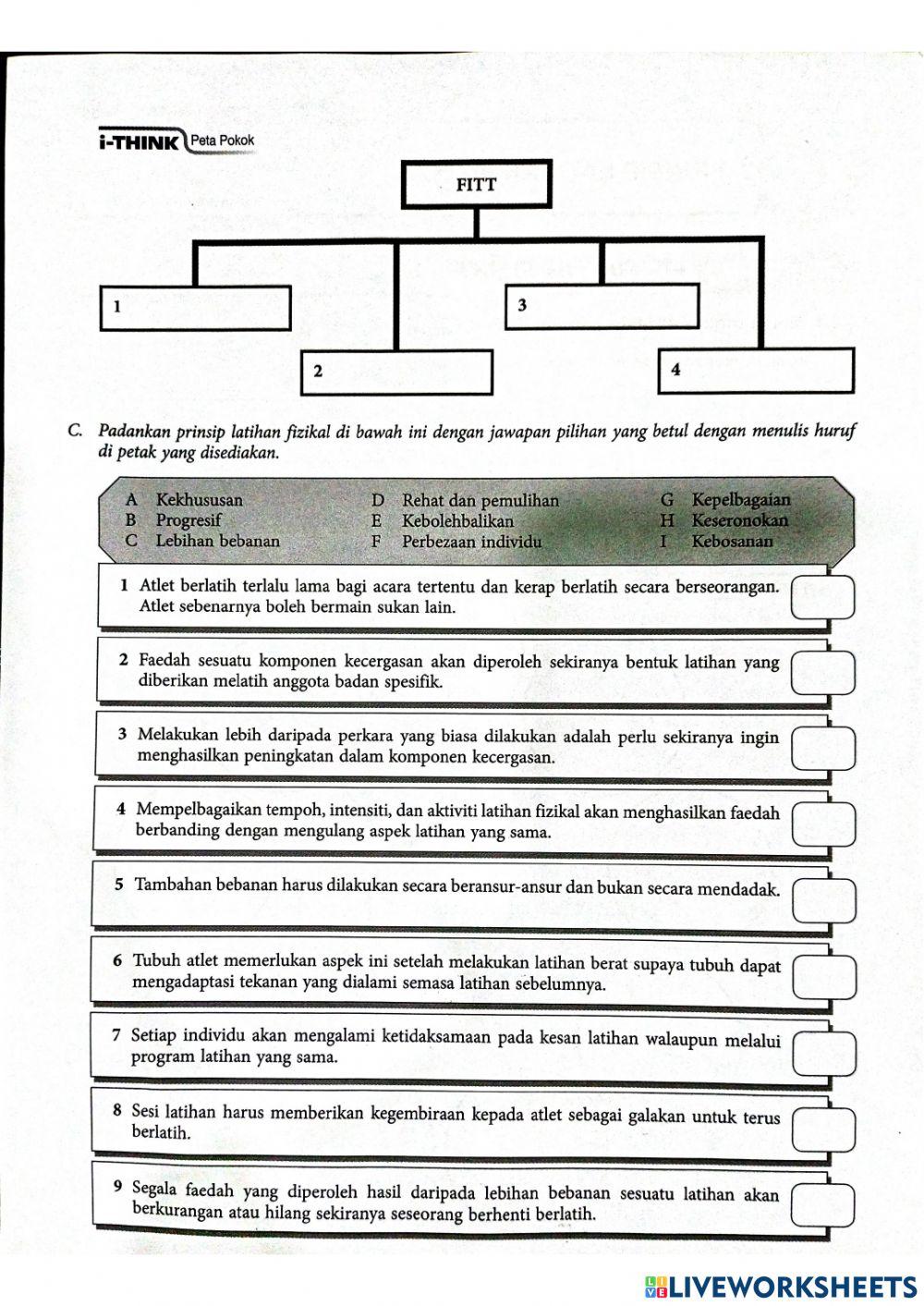 Prinsip latihan fizikal