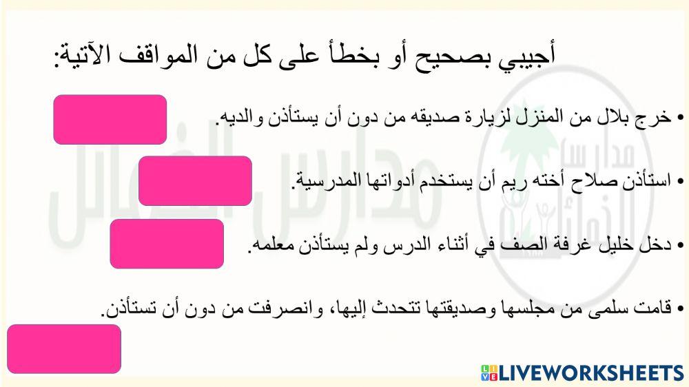 اداب الاستئذان