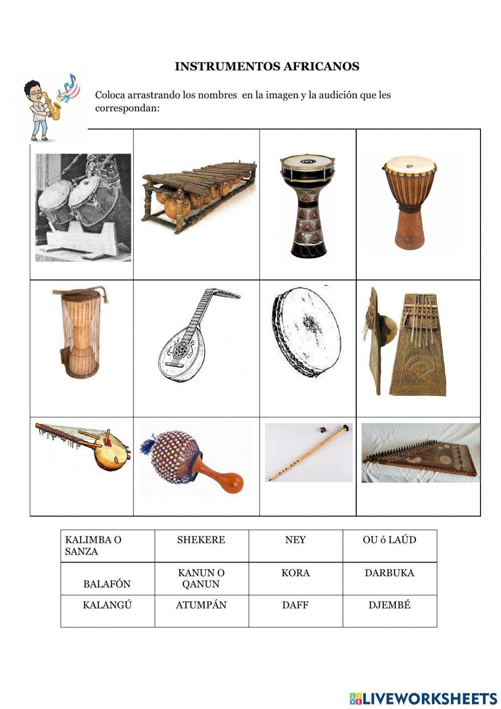 Audición instrumentos africanos